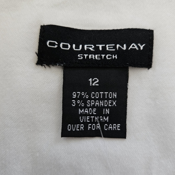 NWT - Cotton Stretch Courtenay White Pencil Skirt - Size 12 - Picture 2 of 7